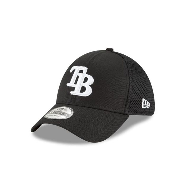 MLB Tampa Bay Rays Neo 39Thirty Stretch Fit (FUL9912) - Black New Era Caps